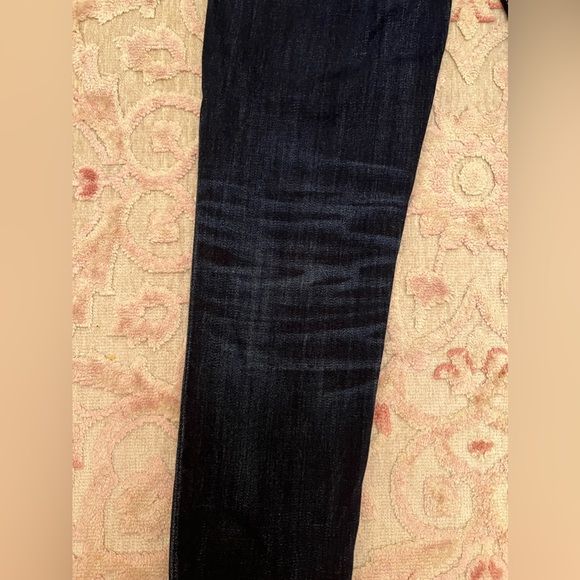 Express Dark Denim Cropped Leggings High Rise - Picture 3 of 8